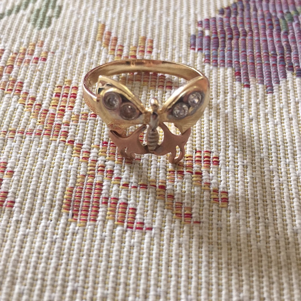 14K Butterfly Gold Ring
